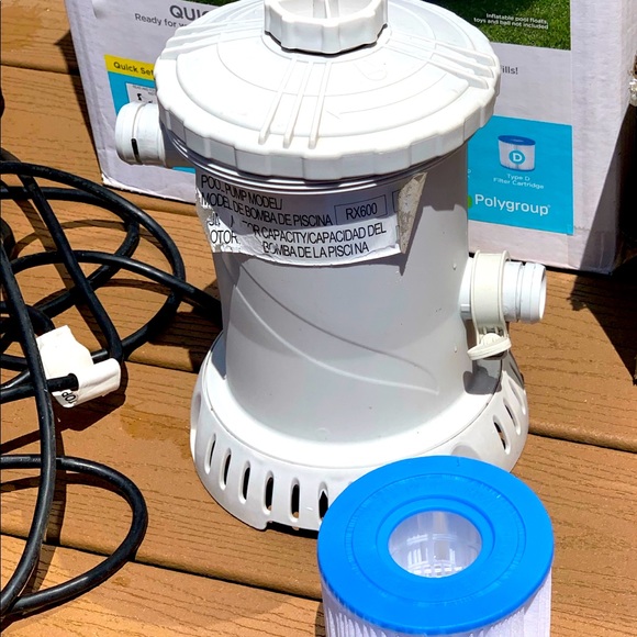 SUMMER WAVES POLYGROUP QUICK SET 10’ POOL FILTER PUMP & PAPER INSERT FILTER ONLY - Picture 2 of 4